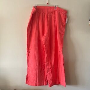 Women's Coral Linen pants